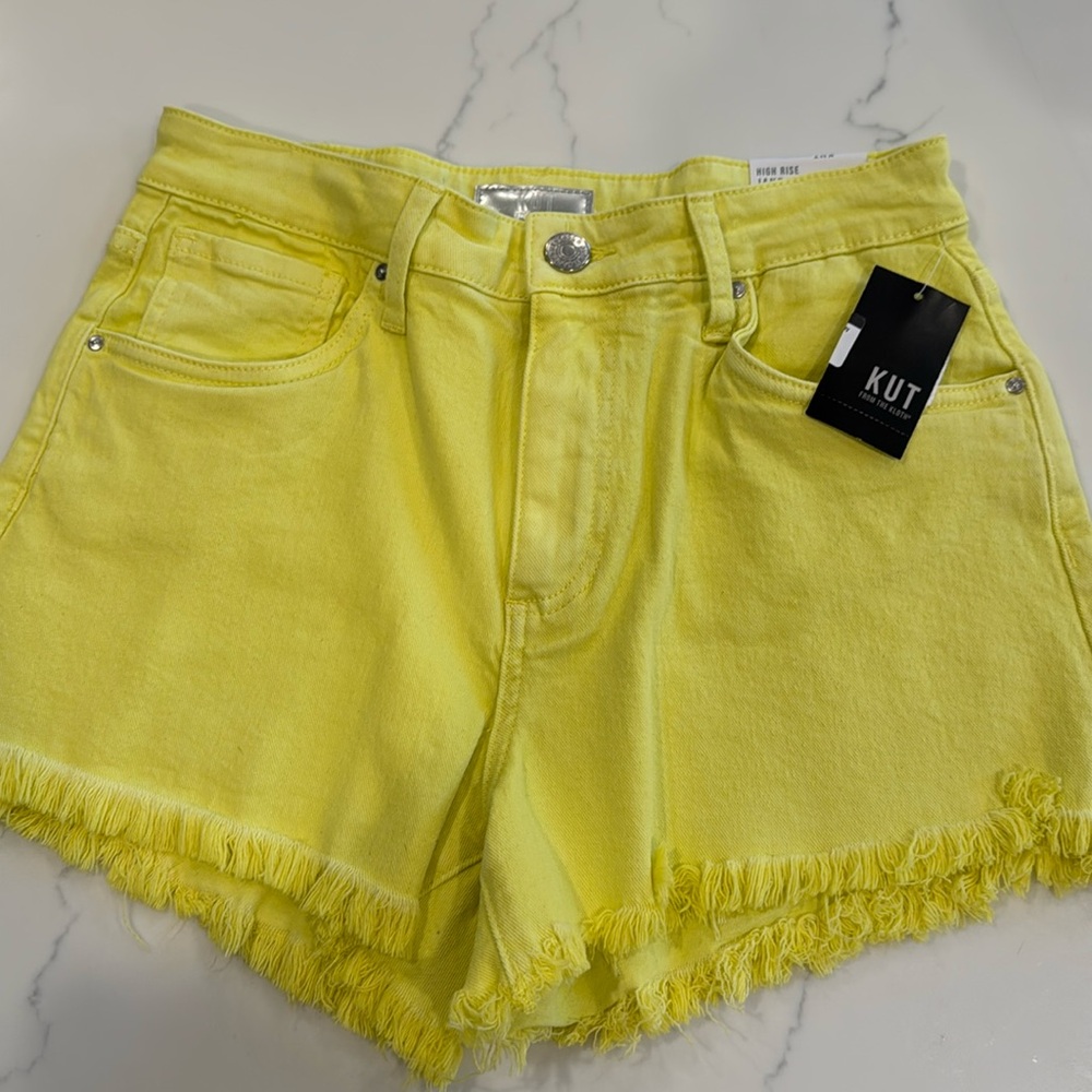 Kut From The Cloth: Jane Highrise Fray Short